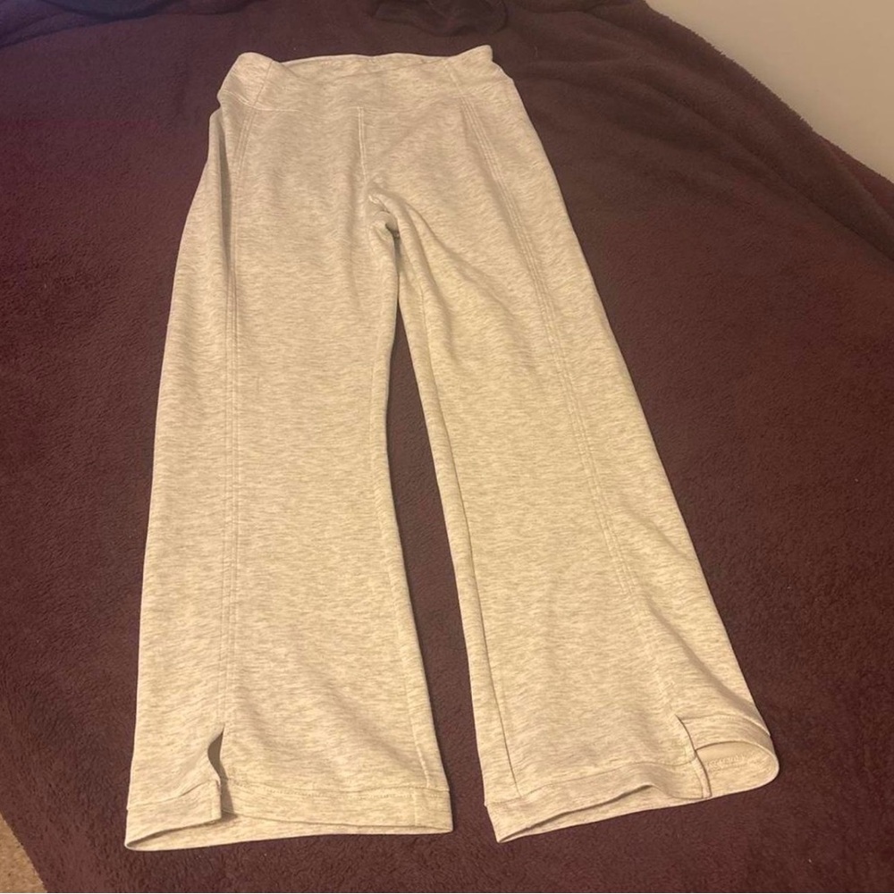Danskin Light Heather Gray Wide-Leg Lounge Pants